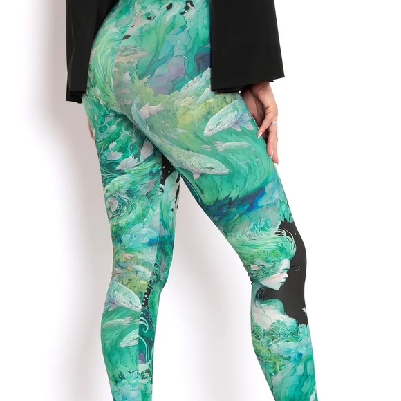 Blackmilk “MERMAID HWMF LEGGINGS - LIMITED” Size Medium M NWT - Picture 4 of 13